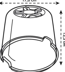 Clearance Elho green basics Anzuchtkasten Deckel D 17 cm H 13,8 cm Anzuchtkästen & Mini-Gewächshäuser
