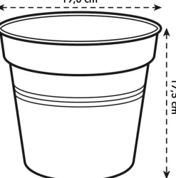 Discount Elho green basics Anzuchttopf D 19 H 17,5 cm schwarz Anzuchttöpfe