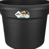 Clearance Elho green basics Blumentopf D 40 cm H 29,5 cm schwarz Blumentöpfe|Blumentöpfe & Pflanzgefäße
