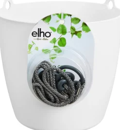 Hot Elho Hängeampel Brussels mit Schnur D 18,3 cm H 18 weiß Blumenampeln & Hängetöpfe|Blumentöpfe & Pflanzgefäße