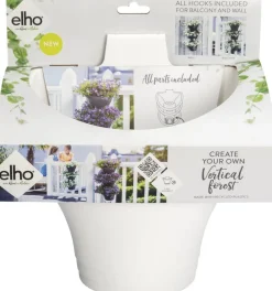 Discount Elho Hängetopf Corsica weiß 26,7 x 17 x 29,7 cm 3 St. Blumenampeln & Hängetöpfe|Blumentöpfe & Pflanzgefäße