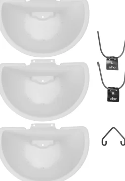 Discount Elho Hängetopf Corsica weiß 26,7 x 17 x 29,7 cm 3 St. Blumenampeln & Hängetöpfe|Blumentöpfe & Pflanzgefäße