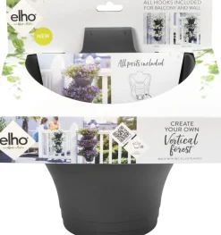 Discount Elho Hängetöpfe Corsica anthrazit 26,7 x 17 x 29,7 cm 3 St. Blumenampeln & Hängetöpfe|Blumentöpfe & Pflanzgefäße