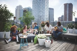 Sale Elho Loft Urban Blumentopf mit Rollen 40 cm weiß Blumentöpfe|Blumentöpfe & Pflanzgefäße