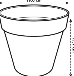 Hot Elho Loft Urban Blumentopf rund D 20 cm weiß Blumentöpfe|Blumentöpfe & Pflanzgefäße