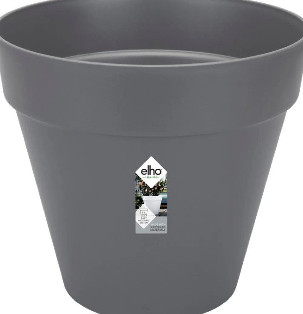 Outlet Elho Loft Urban Blumentopf mit Rollen 50 cm anthrazit Blumentöpfe|Blumentöpfe & Pflanzgefäße