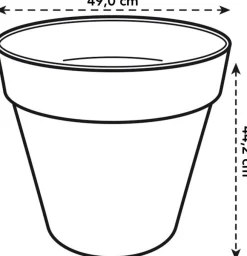 Outlet Elho Loft Urban Blumentopf mit Rollen 50 cm anthrazit Blumentöpfe|Blumentöpfe & Pflanzgefäße