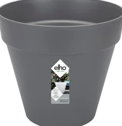 Elho Loft Urban Blumentopf D 25 cm H 22 cm anthrazit Blumentöpfe|Blumentöpfe & Pflanzgefäße