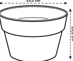 Sale Elho Loft Urban Pflanzschale 35 cm weiß Blumentöpfe & Pflanzgefäße