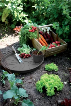 Best Elho Untersetzer green basics schwarz D 13,5 H 1,8 cm Untersetzer