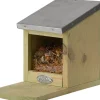 Esschert Design Eichhörnchen Futterhaus naturell 12,2 x 23 x 17,5 cm Futterhäuser & Nistkästen