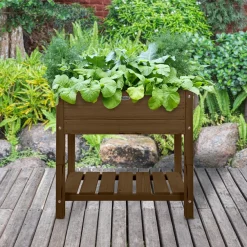 Best Esschert Design Hochbeet braun 78,8 x 40,6 x 78 cm Anzuchtkästen & Mini-Gewächshäuser