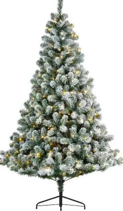 Best Everlands künstlicher Weihnachtsbaum Imperial Pine mit Schnee 260 LEDs warm weiß D 177 H 180 cm Künstliche Weihnachtsbäume