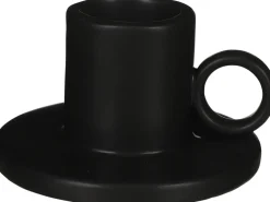 Outlet Everydays by Kerzenständer Ears schwarz D 12,5 cm H 7 cm Kerzenständer