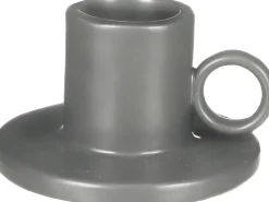 Outlet Everydays by Kerzenständer Ears grau D 12,5 cm H 7 cm Kerzenständer