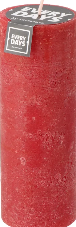 New Everydays by Stumpenkerze Rustic dunkelrot 100 Std. D 7 H 19 cm Stumpenkerzen