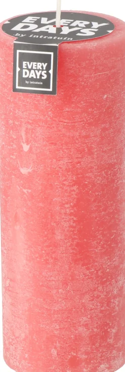 Outlet Everydays by Stumpenkerze Rustic koralle 100 Std. D 7 H 19 cm Stumpenkerzen