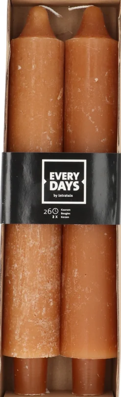 Discount Everydays by Stabkerzen Rustic orange 26 Std. 2 St. Stabkerzen