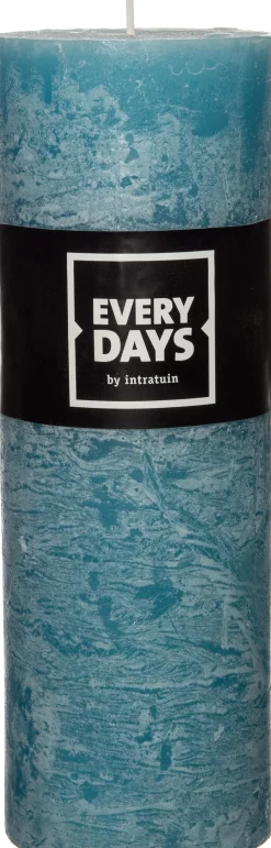 Sale Everydays by Stumpenkerze Rustic blau 82 Std. D 6,8 H 19 cm Stumpenkerzen