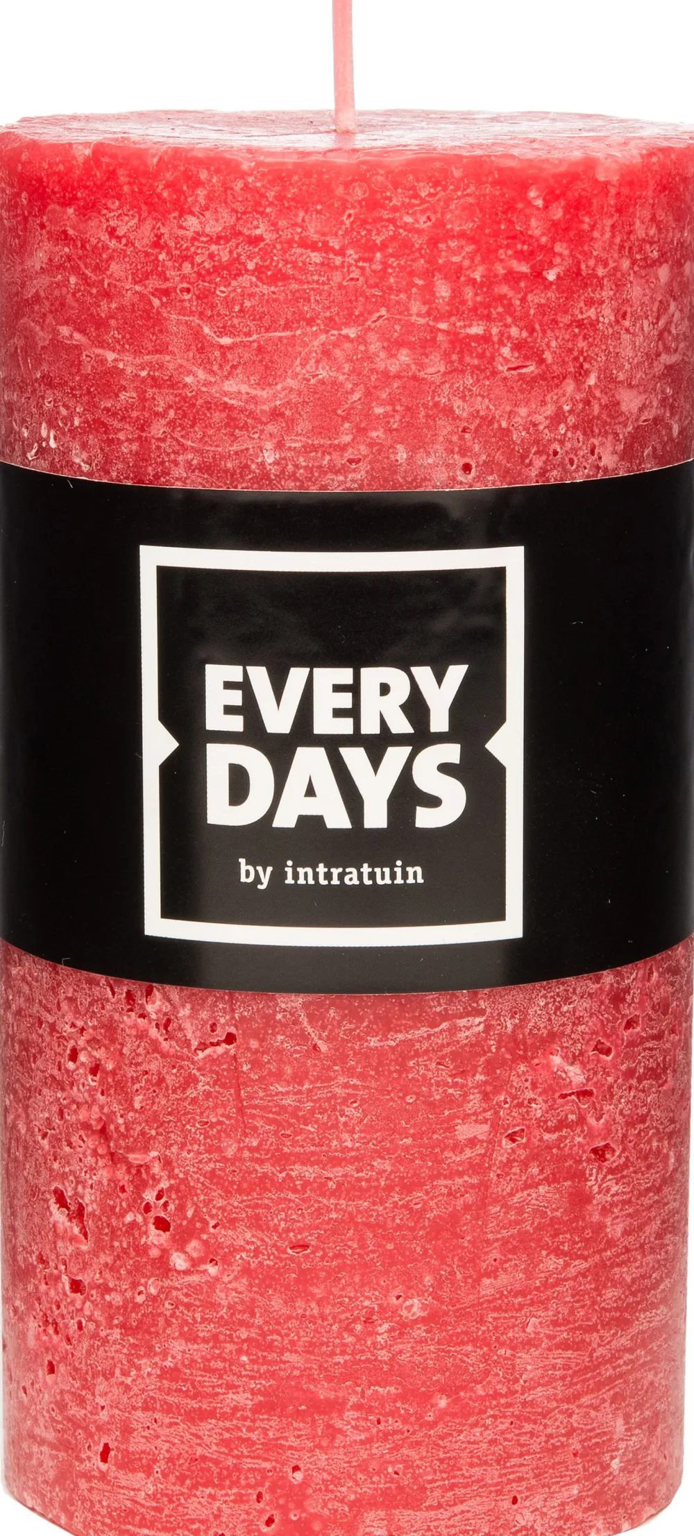 Hot Everydays by Stumpenkerze Rustic rot D 7 H 13 cm Stumpenkerzen