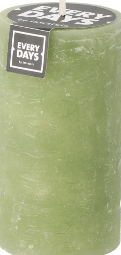 Best Everydays by Stumpenkerze Rustic hellgrün 75 Std. D 7 H 13 cm Stumpenkerzen