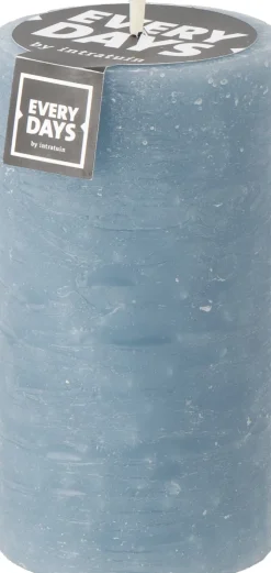 Hot Everydays by Stumpenkerze Rustic jeansblau 75 Std. D 7 H 13 cm Stumpenkerzen