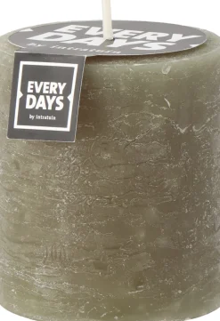 Clearance Everydays by Stumpenkerze Rustic dunkelgrün 45 Std. D 7 H 8 cm Stumpenkerzen