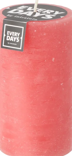 Sale Everydays by Stumpenkerze Rustic koralle 75 Std. D 7 H 13 cm Stumpenkerzen