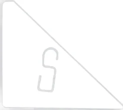 New Everydays by Wandhaken weiß 23,5 x 2,5 x 26 cm Wandregale & Hakenleisten