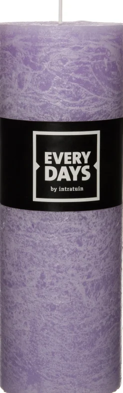 Sale Everydays Stumpenkerze Rustic lila D 6,8 H 19 cm Stumpenkerzen