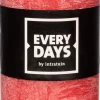 Best Everydays Stumpenkerze Rustic rot D 7 H 19 cm Stumpenkerzen