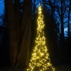 Hot Fairybell Flaggenmast Lichterbaum H 4 m mit 400 LEDs warmweiß Led Weihnachtsbäume (Außen)