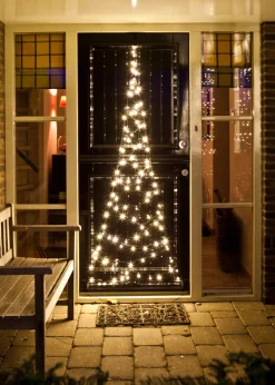 Best Fairybell Weihnachtsbeleuchtung Tür H 210 cm mit 120 LEDs warmweiß Led Weihnachtsbäume (Außen)