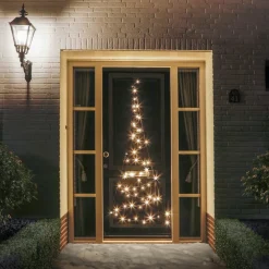 Best Fairybell Weihnachtsbeleuchtung Tür H 210 cm mit 60 LEDs warmweiß Led Weihnachtsbäume (Außen)