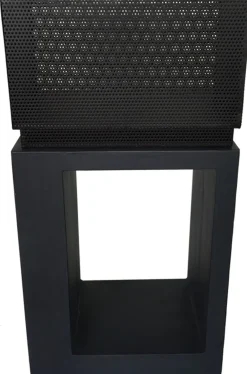 Clearance Feuerschale auf Sockel 42 x 27 x 83 cm anthrazit Feuerschalen