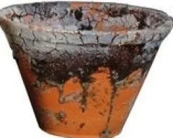 Clearance Floran Blumentopf mit Harz terracotta D 16 H 11 cm Blumentöpfe & Pflanzgefäße|Blumentöpfe