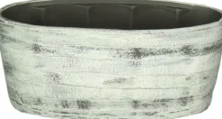 Discount Floran Orchideenschale 33 x 15 x 15 cm Zement Streifen Blumentöpfe & Pflanzgefäße|Blumentöpfe