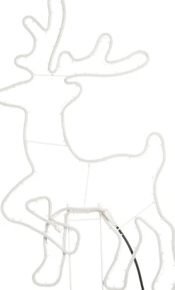 Clearance Gartenstecker Rentier mit LED Beleuchtung 50 x 2 x 88 cm warmweiß Weihnachtsfiguren (Außen)