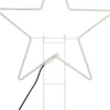 Outlet Gartenstecker Stern mit LED Beleuchtung 55 x 2 x 55 cm warmweiß Weihnachtsfiguren (Außen)