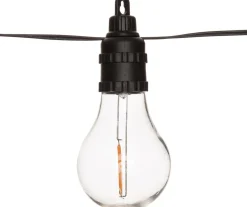 Sale Glühbirnenlichterkette innen/außen 5 m mit 10 Birnen warmweiß Außenlichterketten