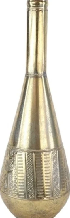 New HBX Vase Battambang goud D 18 H 47 cm Vasen & Krüge|Blumentöpfe & Pflanzgefäße