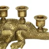 Sale HD Collection Kerzenständer Aurum Eidechse gold 35 x 14,5 x 16 cm Kerzenständer