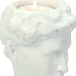 Sale HD Collection Kerzenständer Roman weiß 8,8 x 8,5 x 21,5 cm Kerzenständer