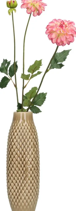 Discount HD Collection Vase Pollie braun D 9,5 H 28 cm Vasen & Krüge|Blumentöpfe & Pflanzgefäße