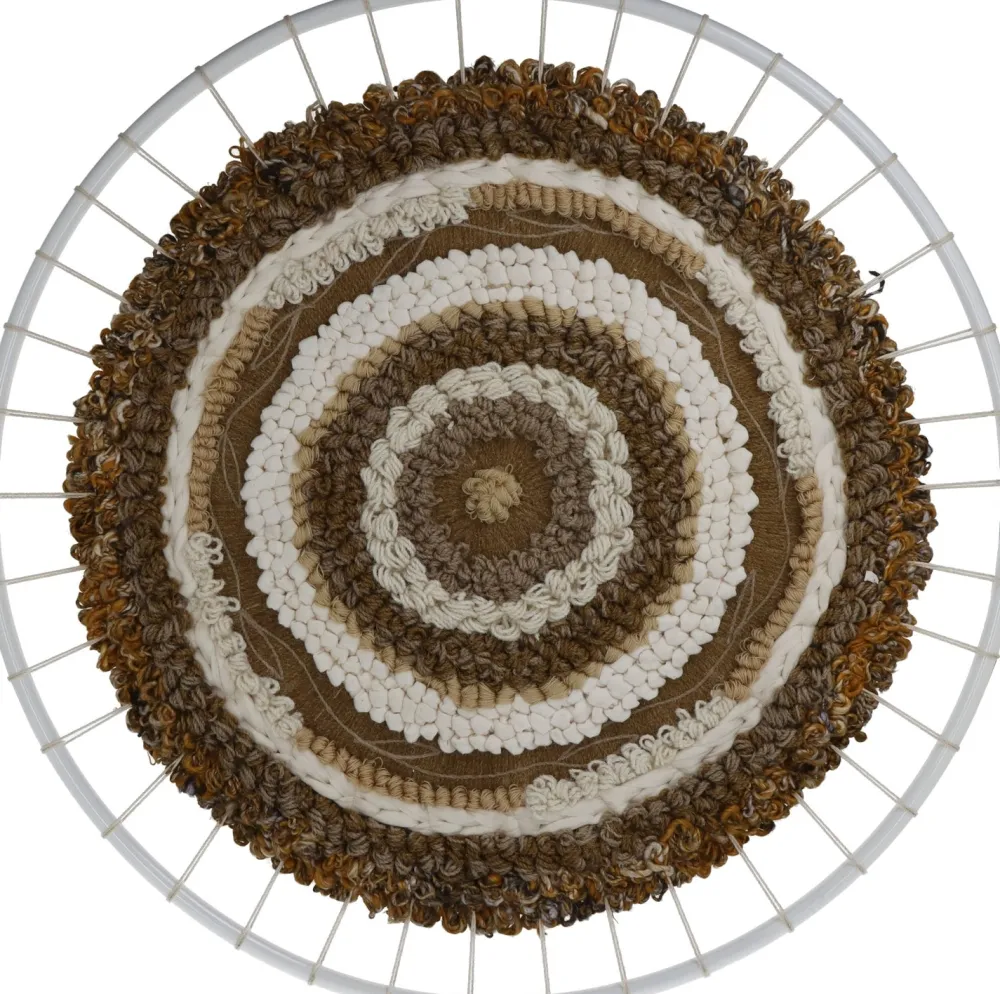 Outlet HD Collection Wandhänger braun / weiß D 78 H 2 cm Wandhänger