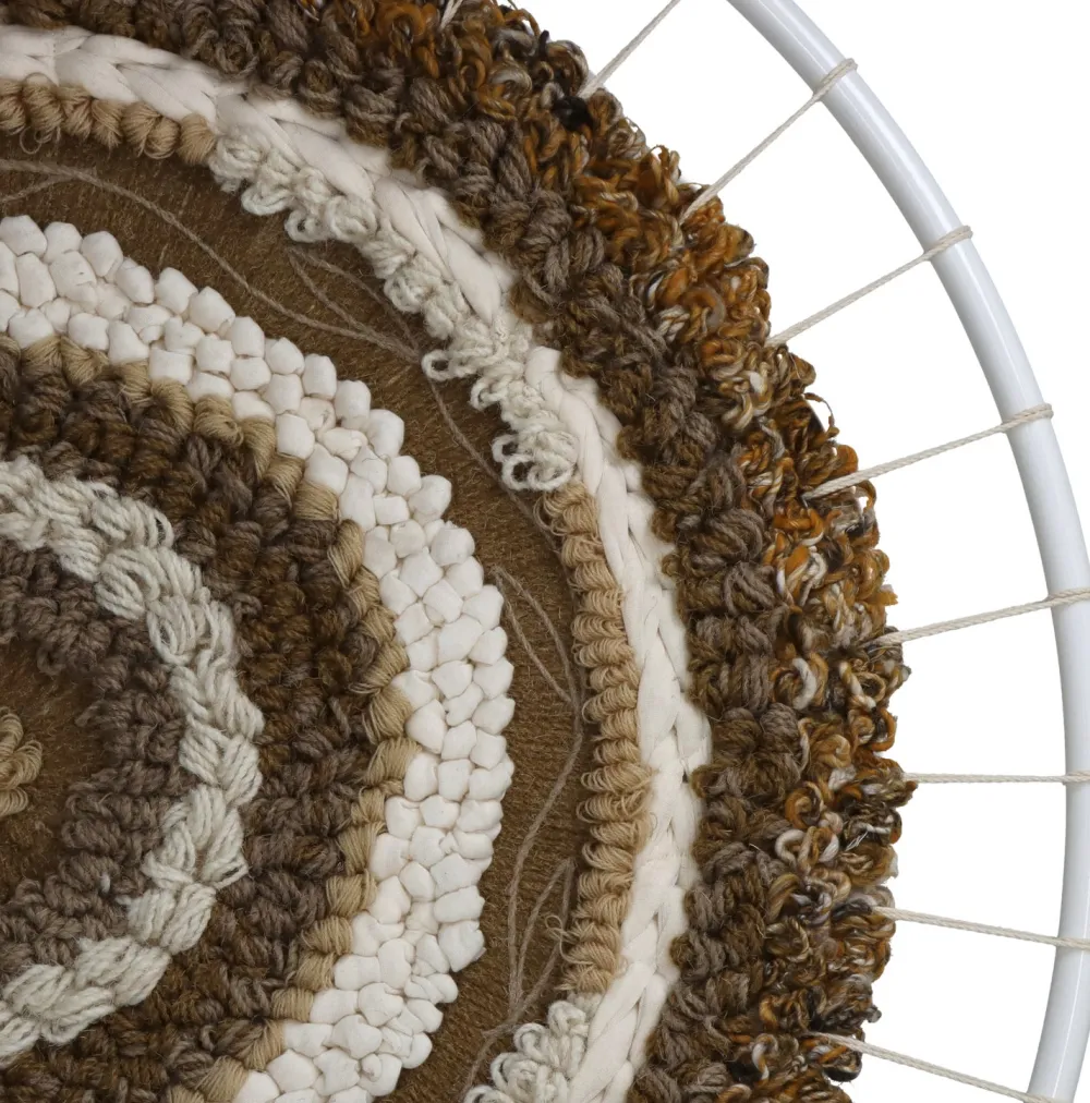 Outlet HD Collection Wandhänger braun / weiß D 78 H 2 cm Wandhänger