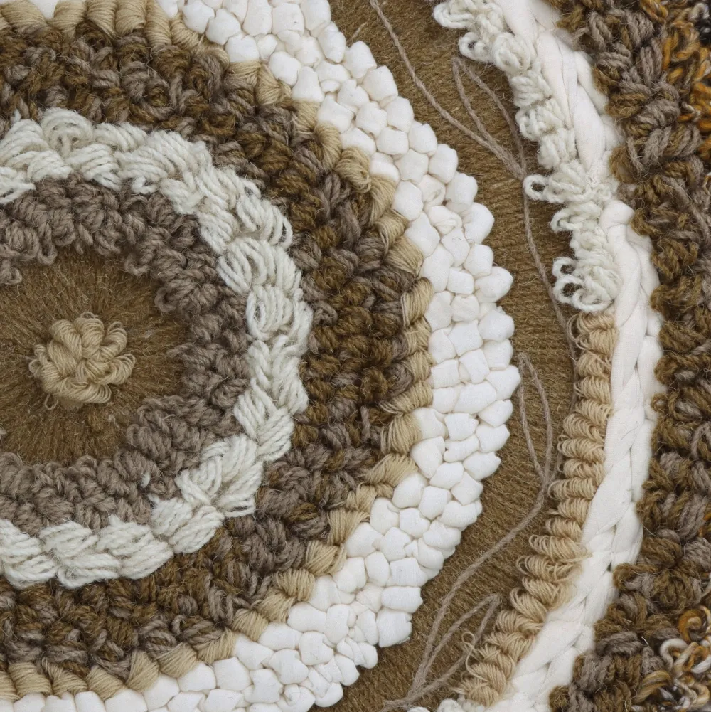 Outlet HD Collection Wandhänger braun / weiß D 78 H 2 cm Wandhänger