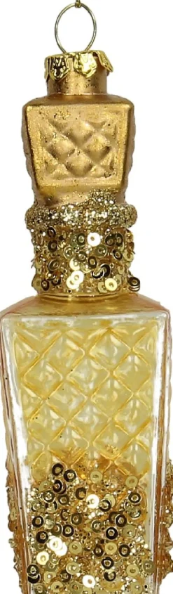 Hot HD Collection Weihnachtsbaumschmuck Parfum gold D 3,8 H 12,1 cm Weihnachtskugeln & -Anhänger