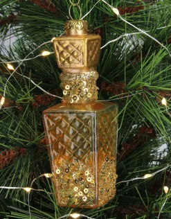 Hot HD Collection Weihnachtsbaumschmuck Parfum gold D 3,8 H 12,1 cm Weihnachtskugeln & -Anhänger