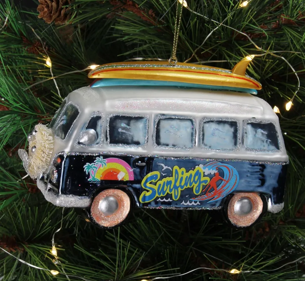 Hot HD Collection Weihnachtsbaumschmuck Surfen mehrfarbig 8,9 x 5,7 x 14 cm Weihnachtskugeln & -Anhänger